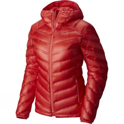 Chaquetas Mountain Hardwear StretchDown RS Hooded Mujer Rojas - Chile MOE540738